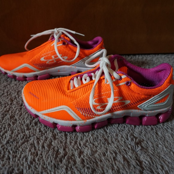 Boombah Shoes - Boombah Women's Orange and Pink Shoes (Size: 7)